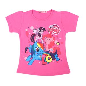 Girls pony pink t-shirt